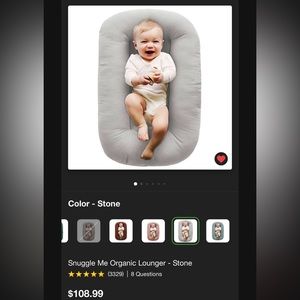 Snuggle me organic lounger !